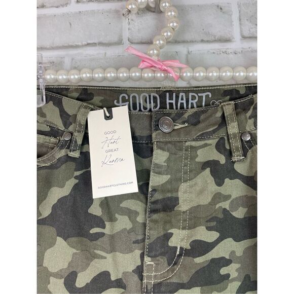Matilda Jane Good Hart GH Denim Women’s Camo print Pants size 10 NWT - Picture 5 of 7